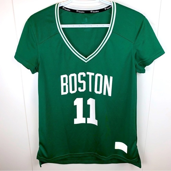 Fanatics Kyrie Irving Boston Celtics #11 V-Neck Tee NBA Jersey Women's  S - Picture 2 of 7